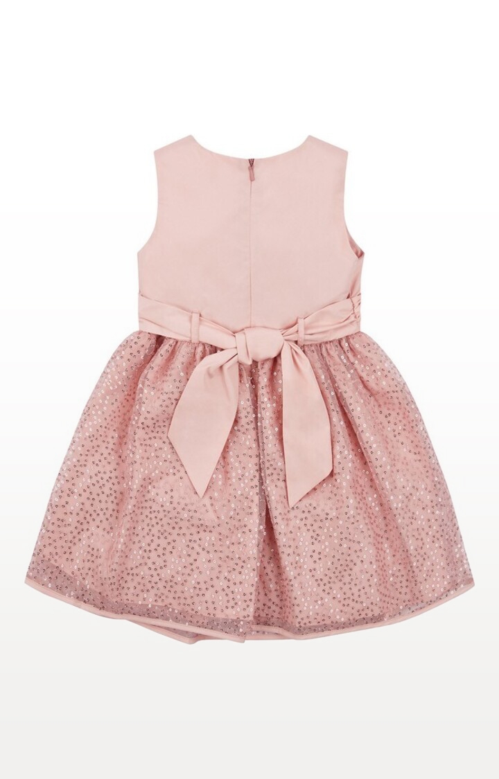 Mothercare | Pink Printed Sequin Dress 1