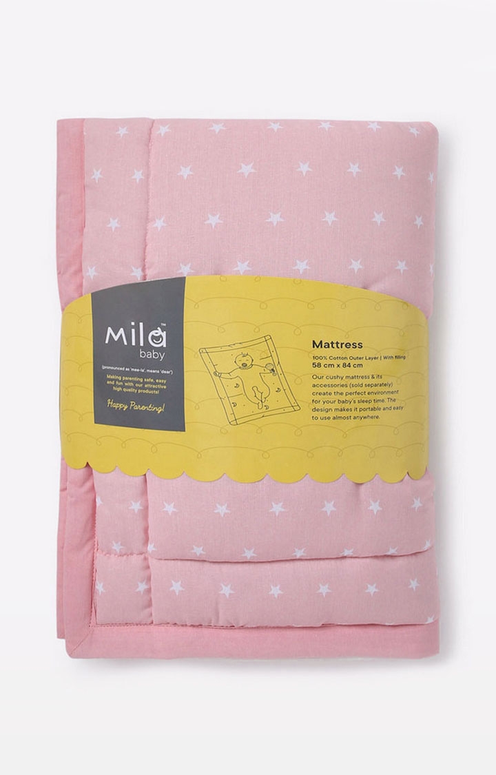 Mothercare | Mila Baby Pink Stars Baby Mattress 2