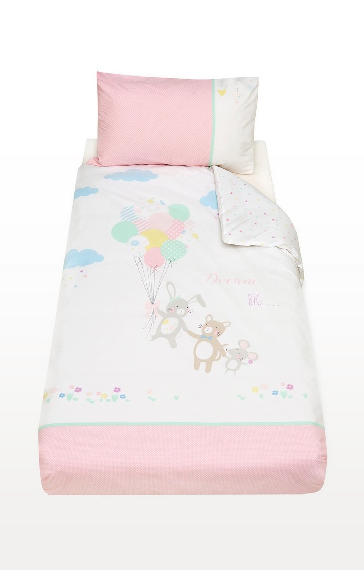 Mothercare | Pink Confetti Party Cot Bed Duvet Set 0