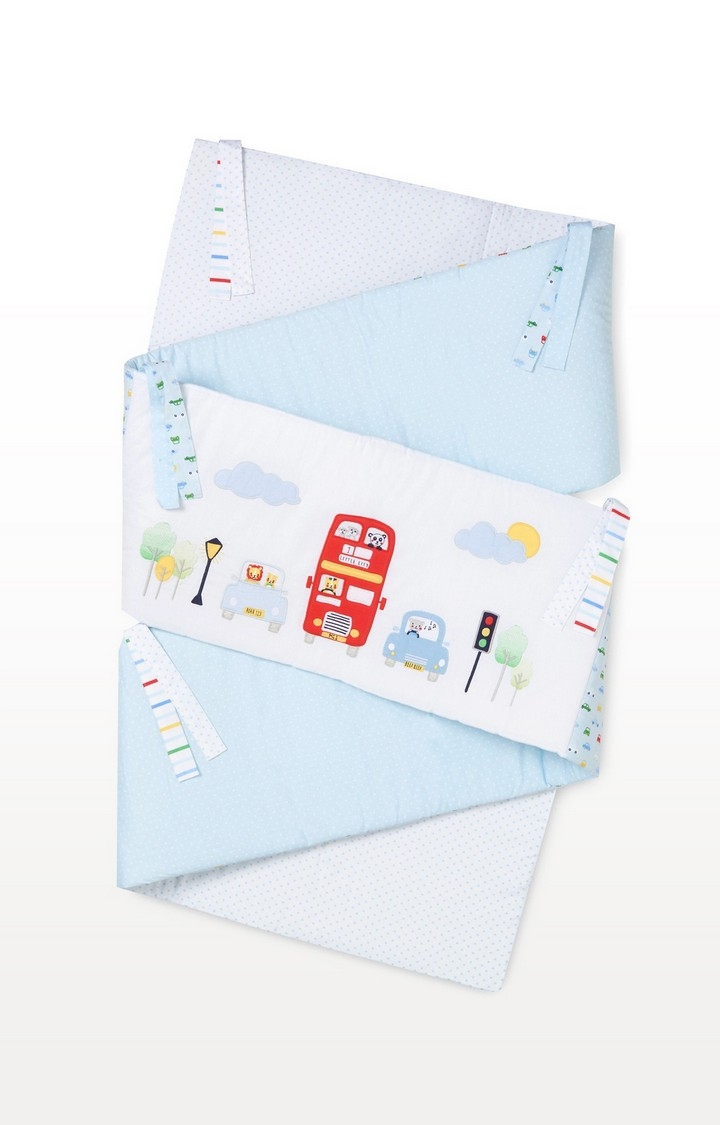Mothercare | Blue On The Road Long Bumper 0