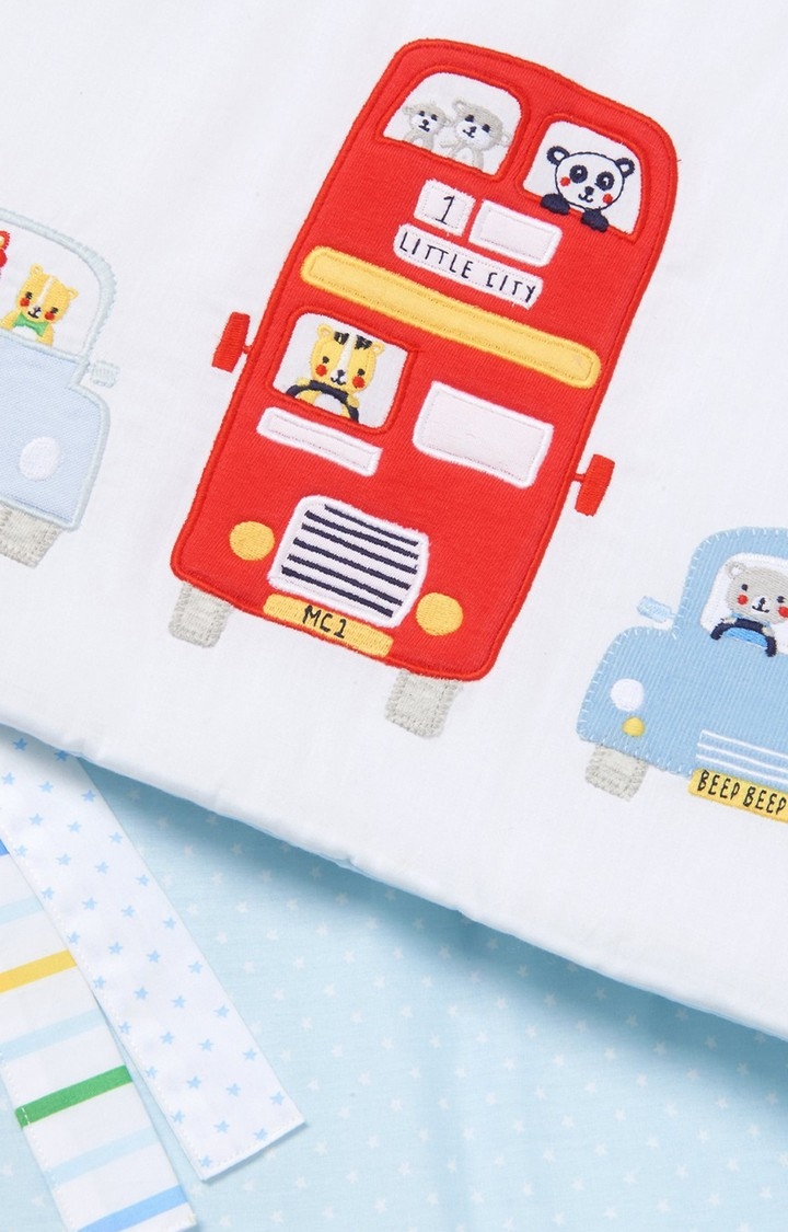 Mothercare | Blue On The Road Long Bumper 1