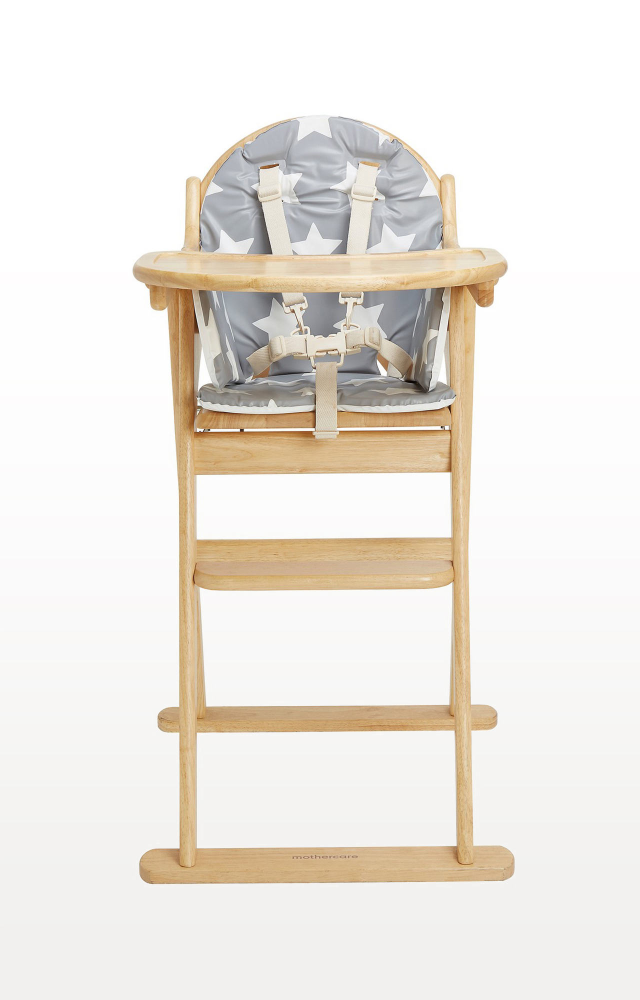 Mothercare Unisex Star Baby High Chair - Grey