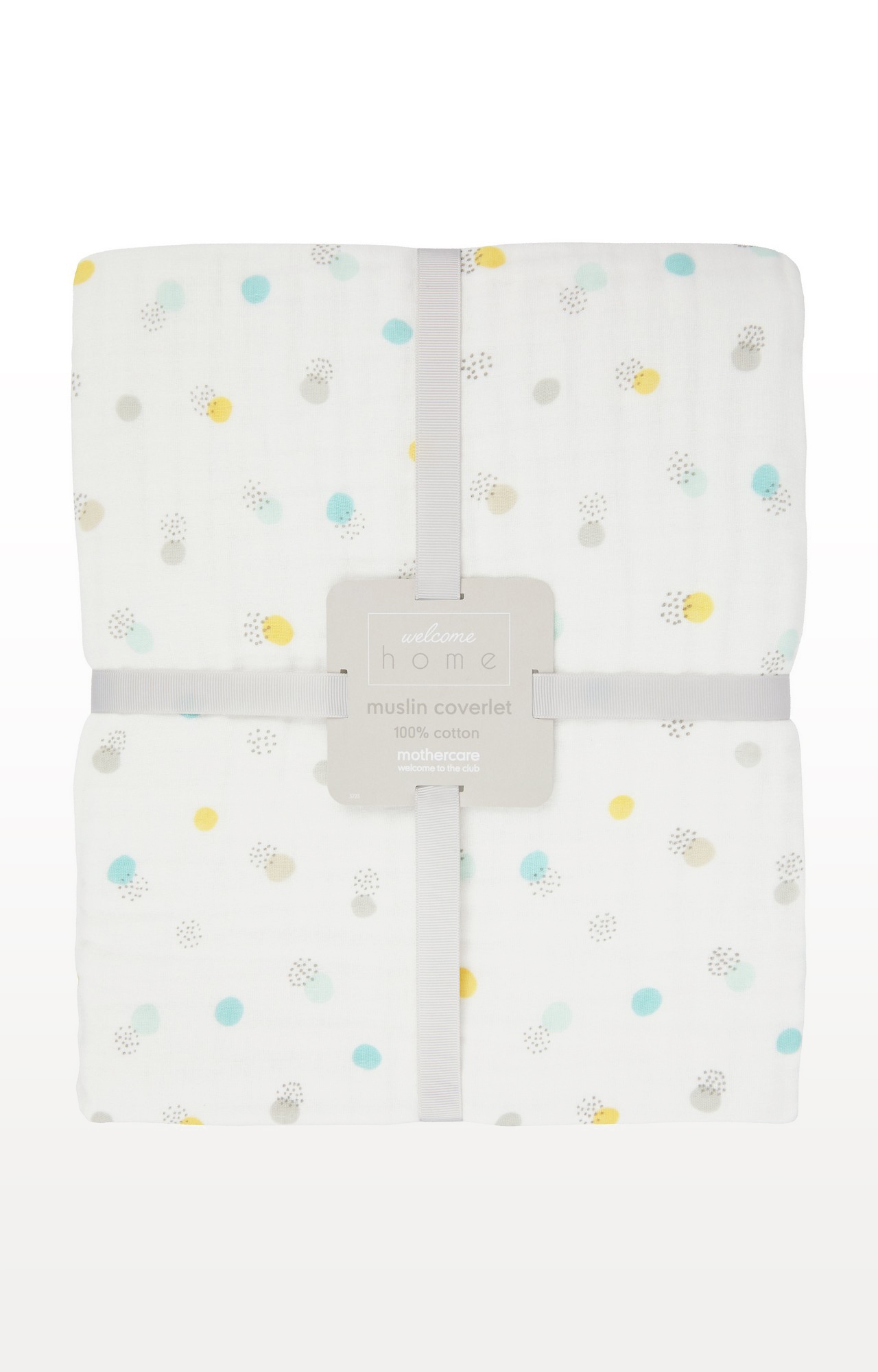 Mothercare | Mint Welcome Home Muslin Coverlet or Blanket 1