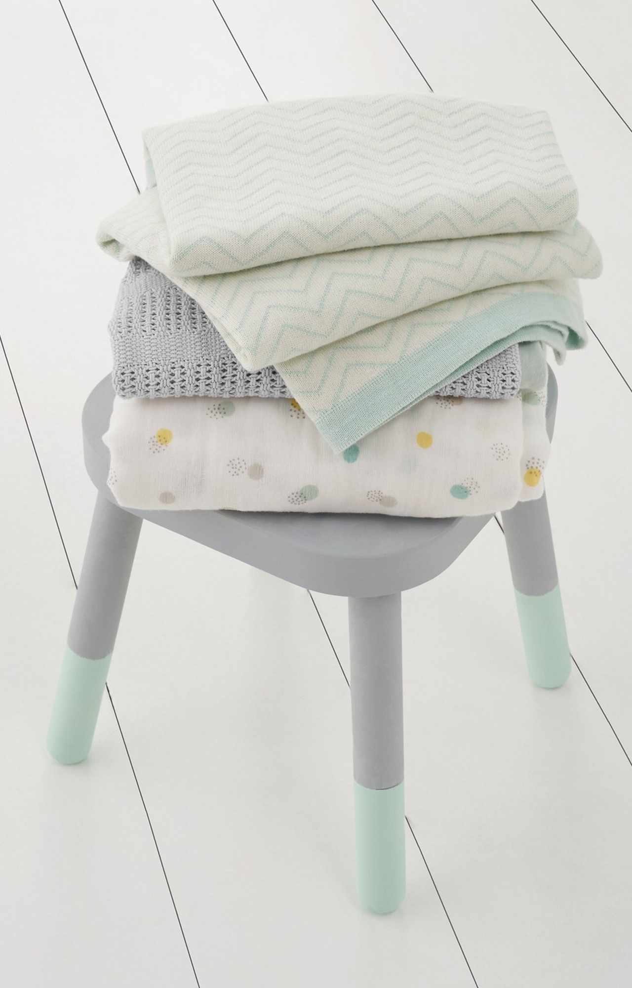 Mothercare | Mint Welcome Home Muslin Coverlet or Blanket 5