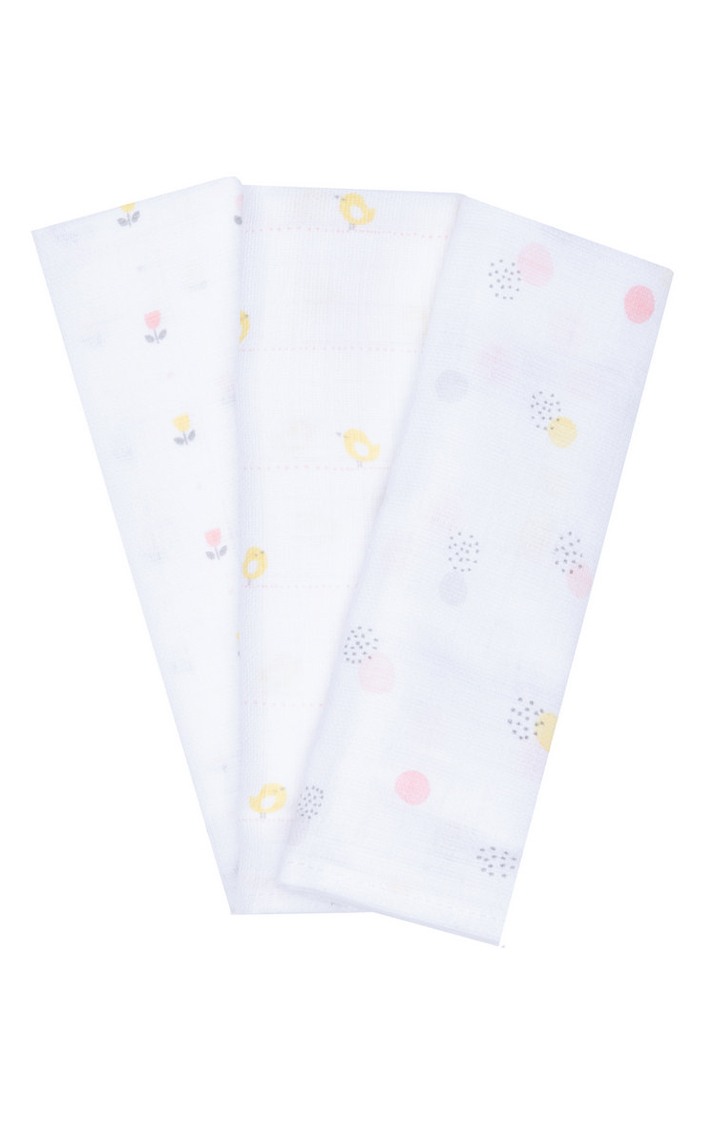 Welcome Home Muslins Pink Pack of 3 Mothercare