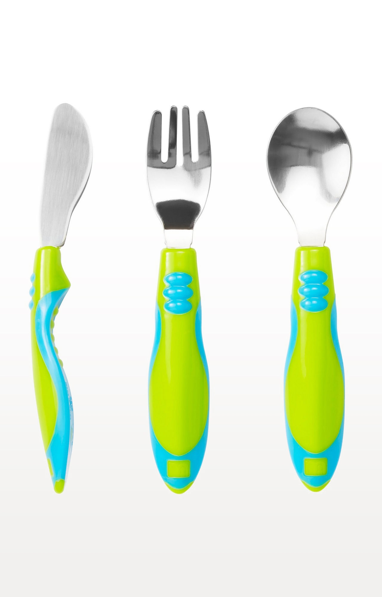 Mothercare | Easy Grip Toddler Cutlery Set - 3 Pieces (Blue) 1