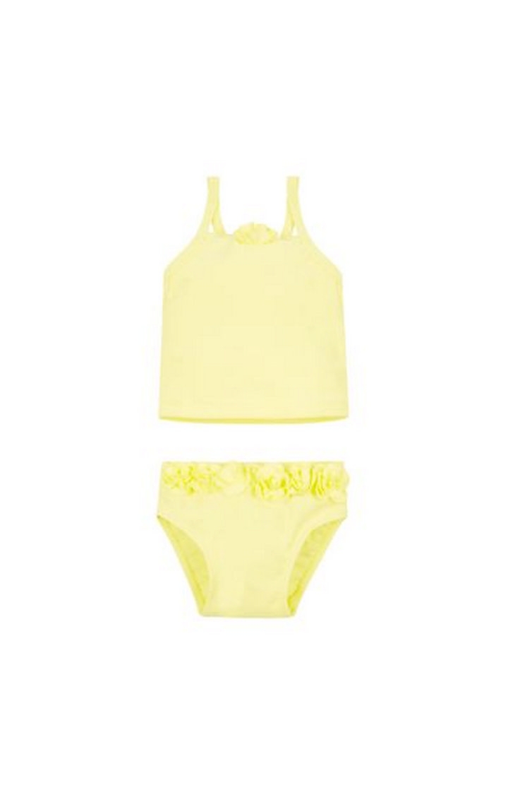 Mothercare | Yellow Solid Swimsuit 0