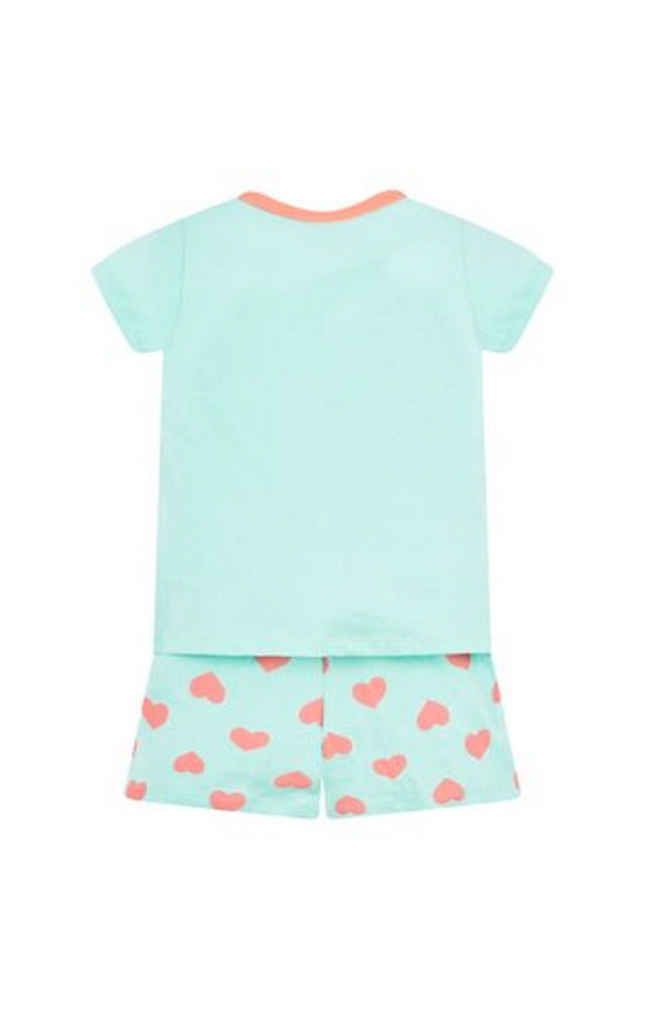 Mothercare | Turquoise Printed Nightsuit 1