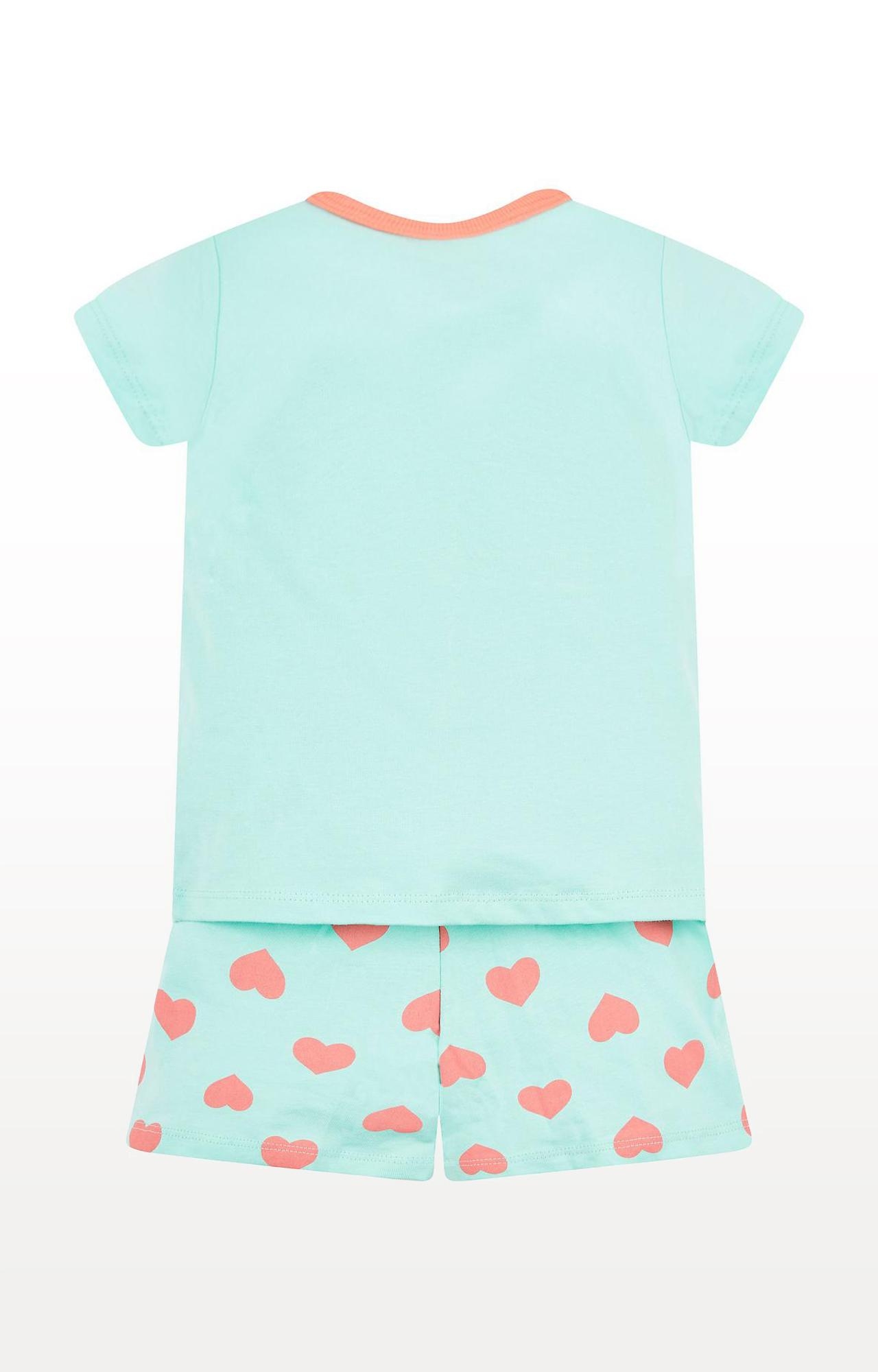 Mothercare | Turquoise Printed Nightsuit 3