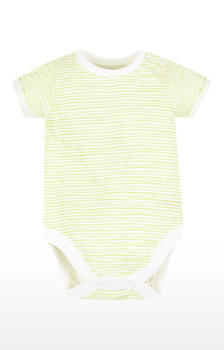 Mothercare | Yellow and Grey Melange Romper and Dungaree Set 4