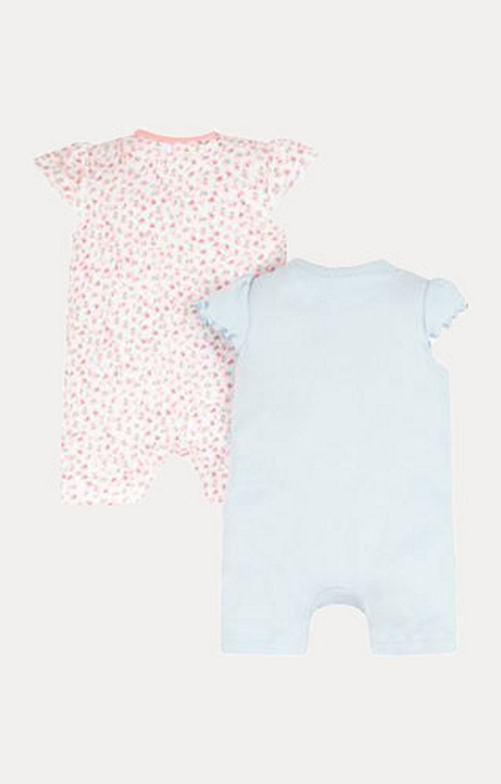 Mothercare | Floral Geese Rompers - 2 Pack 1