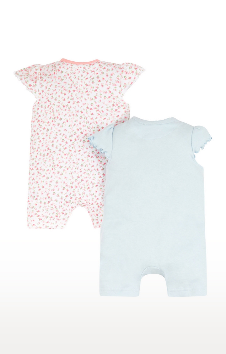 Mothercare | Floral Geese Rompers - 2 Pack 4