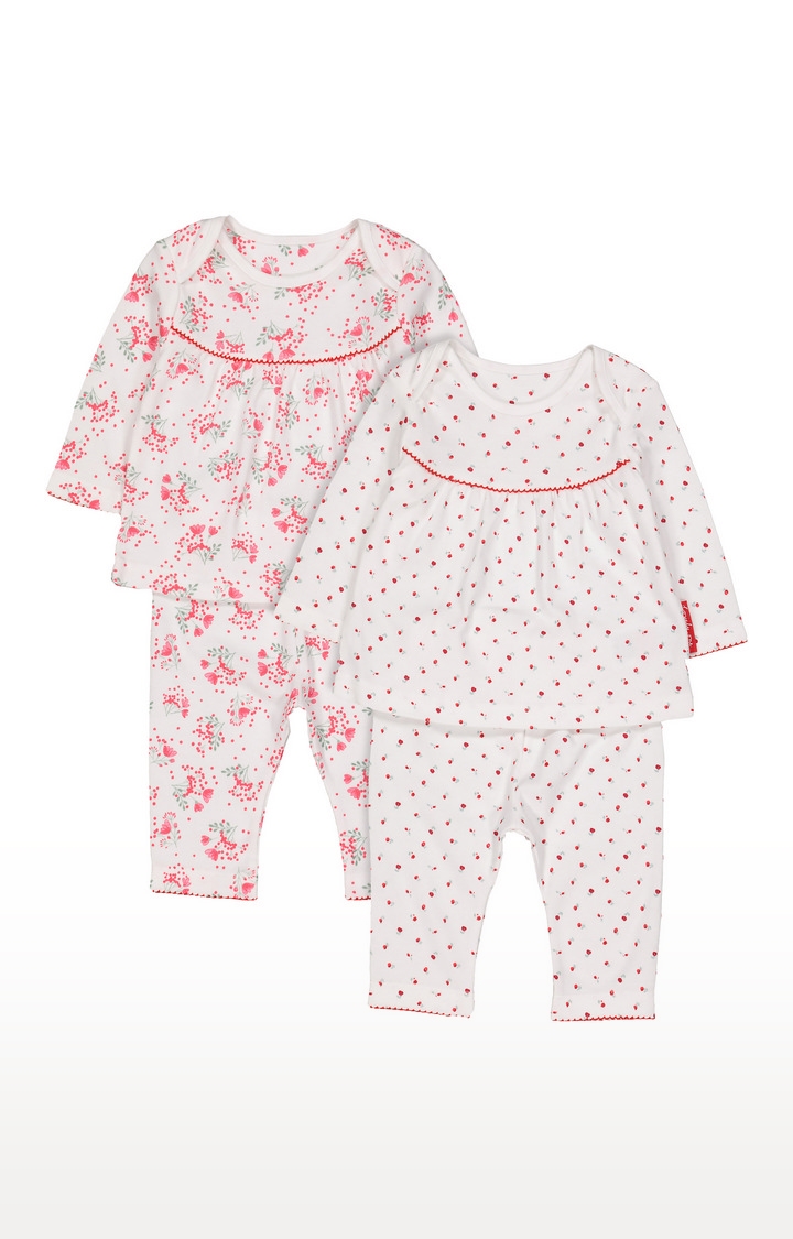 Mothercare | Flower Pyjamas - 2 Pack 2