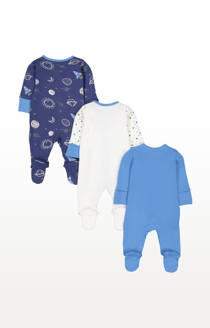 Mothercare | Mummy And Daddy Space Sleepsuits - 3 Pack 1