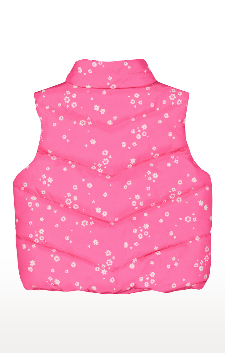 Pink Floral Gilet