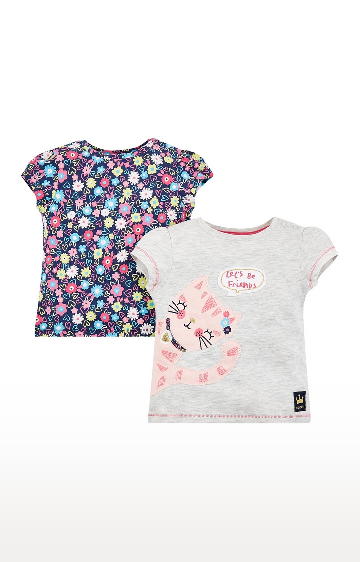 Mothercare | Let'S Be Friends Cat T-Shirts - 2 Pack 3