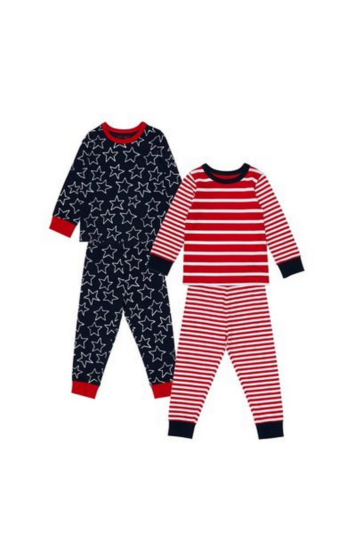 Mothercare | Stars And Stripes Pyjamas - 2 Pack 0