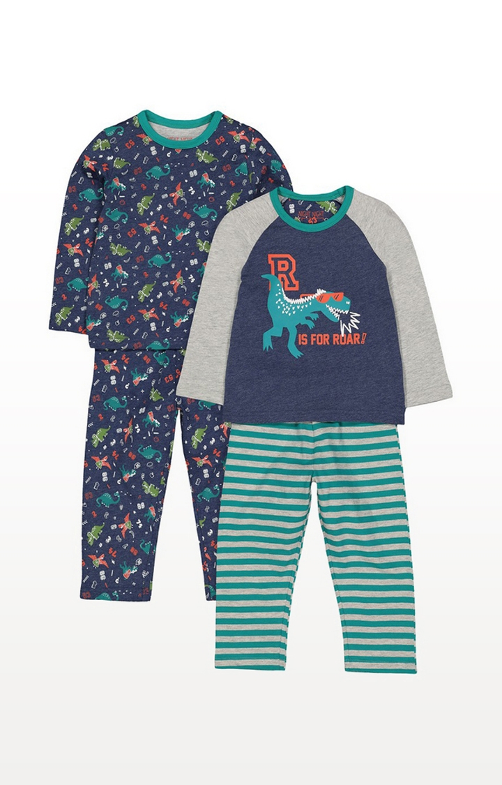 Mothercare | Dinosaur Roar Pyjamas - 2 Pack 0