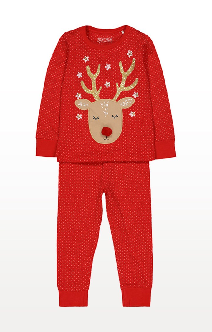Girls reindeer sale pyjamas