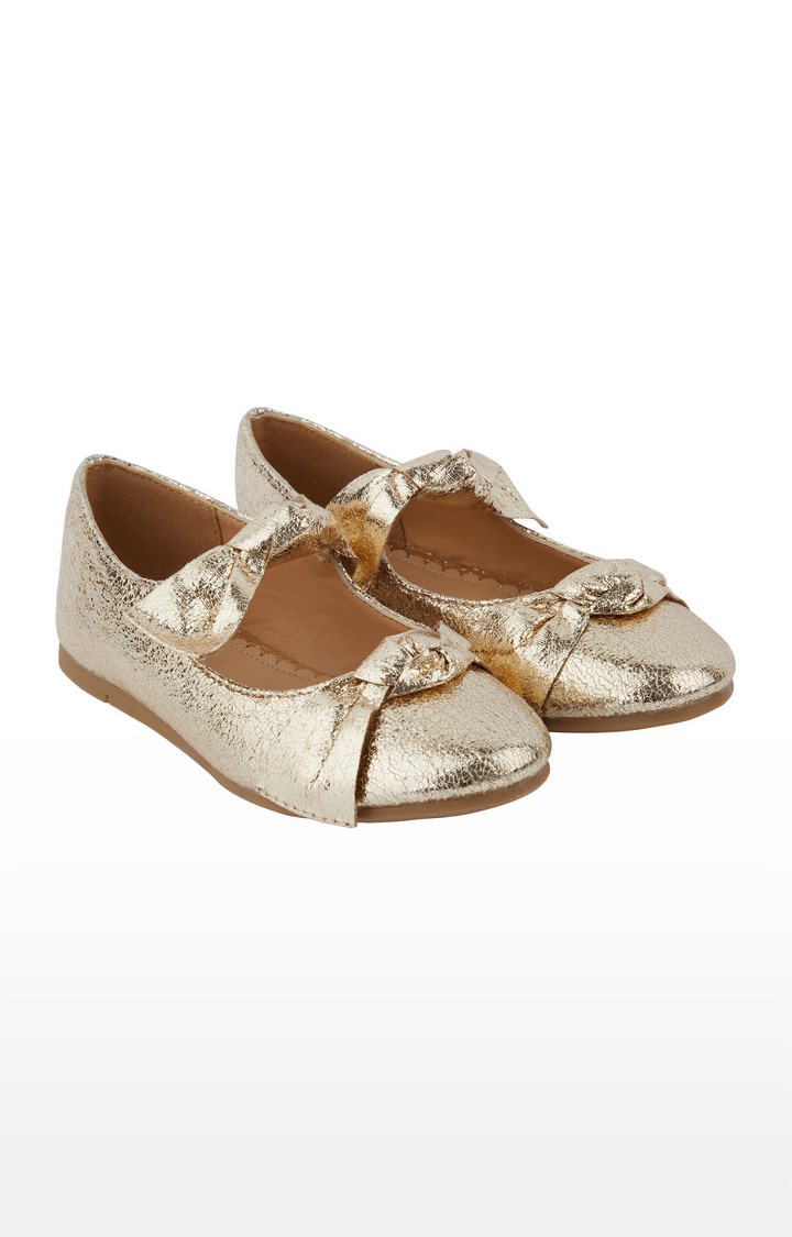 Gold  Ballerinas