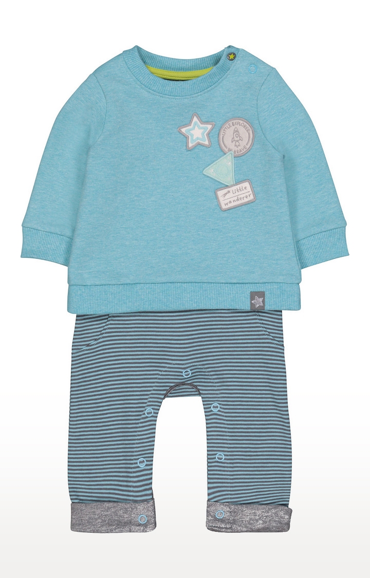 Mothercare | Space Explorer Mock Sweat All In One 0