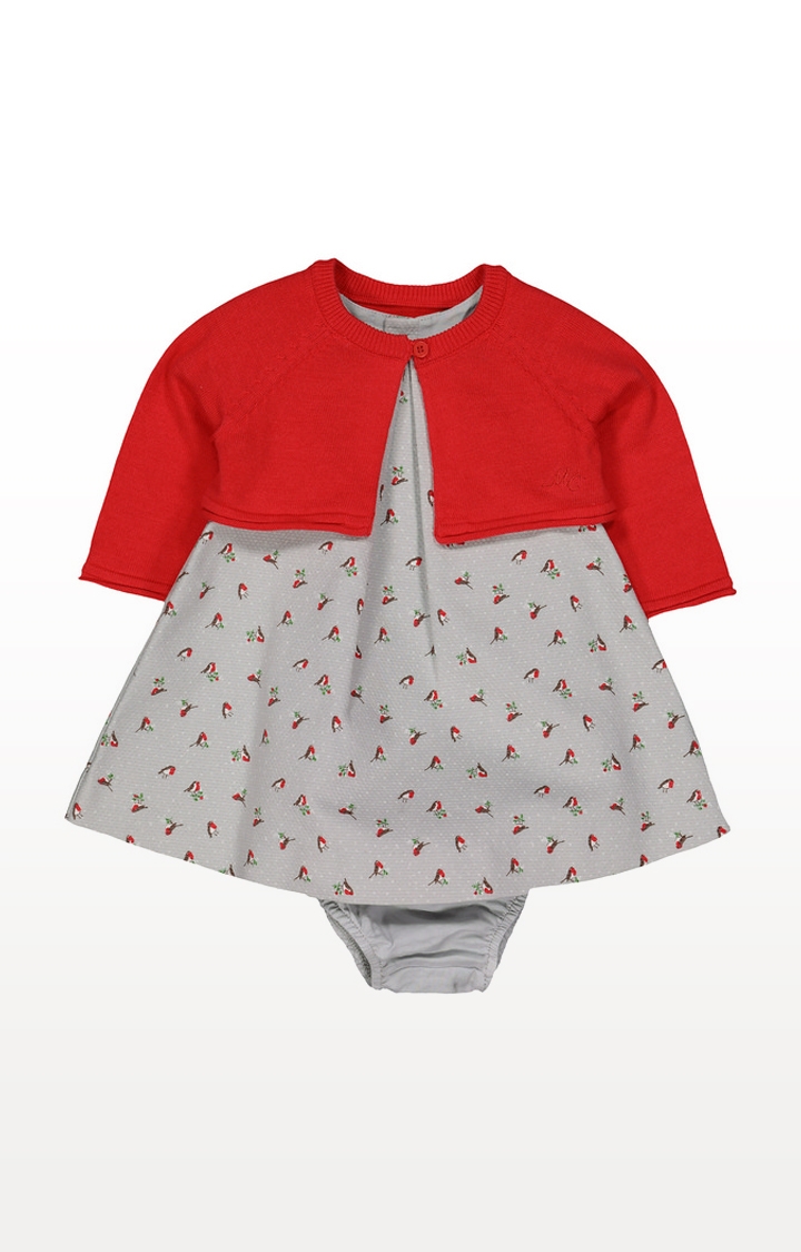 Mothercare | Heritage Robin Dress, Cardigan and Knicker Set 0