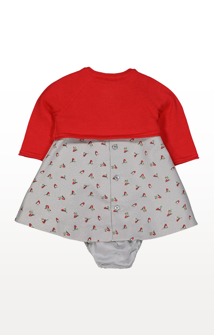 Mothercare | Heritage Robin Dress, Cardigan and Knicker Set 2