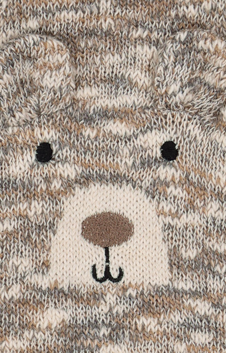 Knitted Bear Dungarees and Bodysuit Set