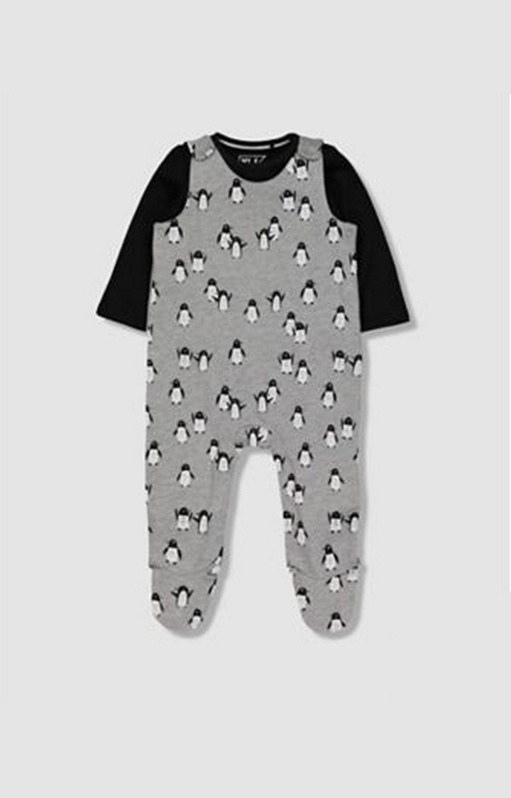 Mothercare | My K Penguin Dungarees And Bodysuit Set 0