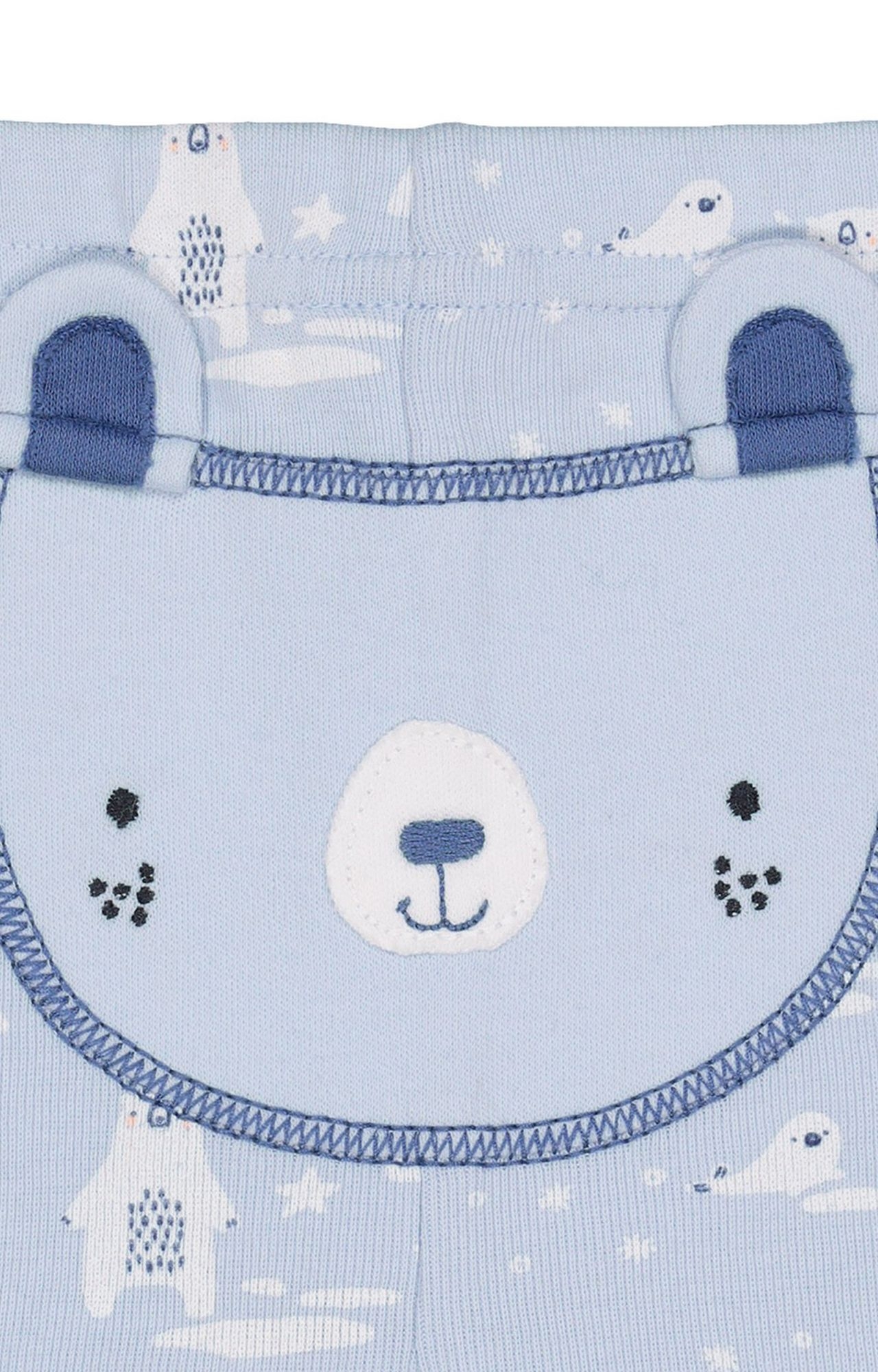 Mothercare | Blue Printed Polar Bear Pyjamas - Pack of 2 2