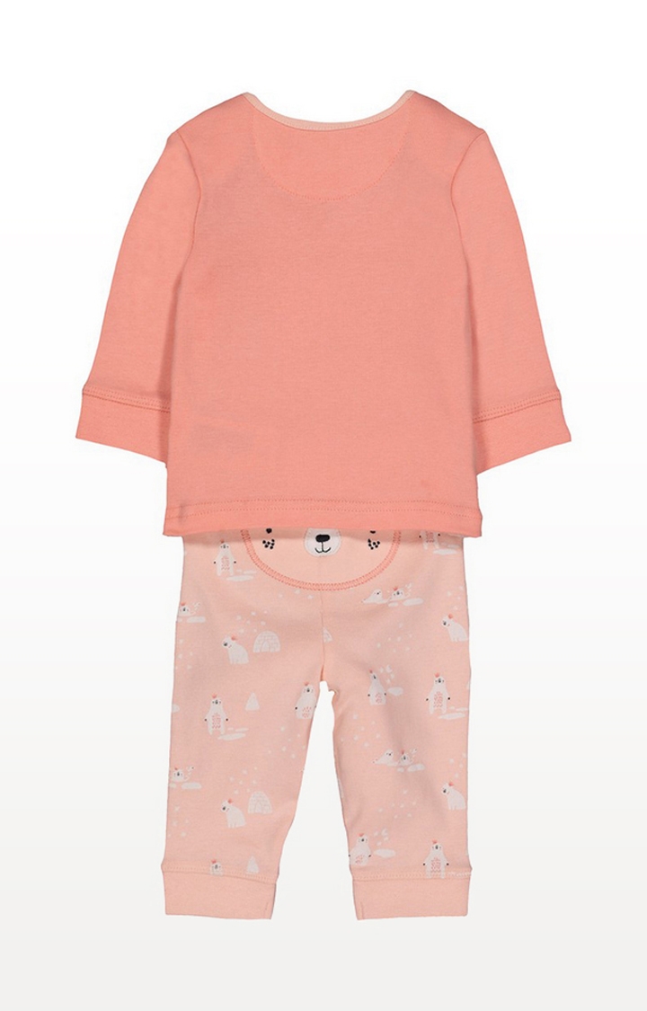 Mothercare | Pink Polar Bear Pyjamas 1