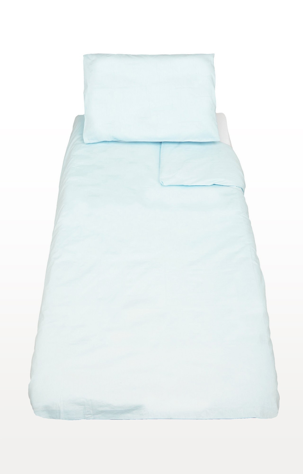 Mothercare | Blue Cotton-Rich Cot Bed Duvet And Pillowcase Set 0