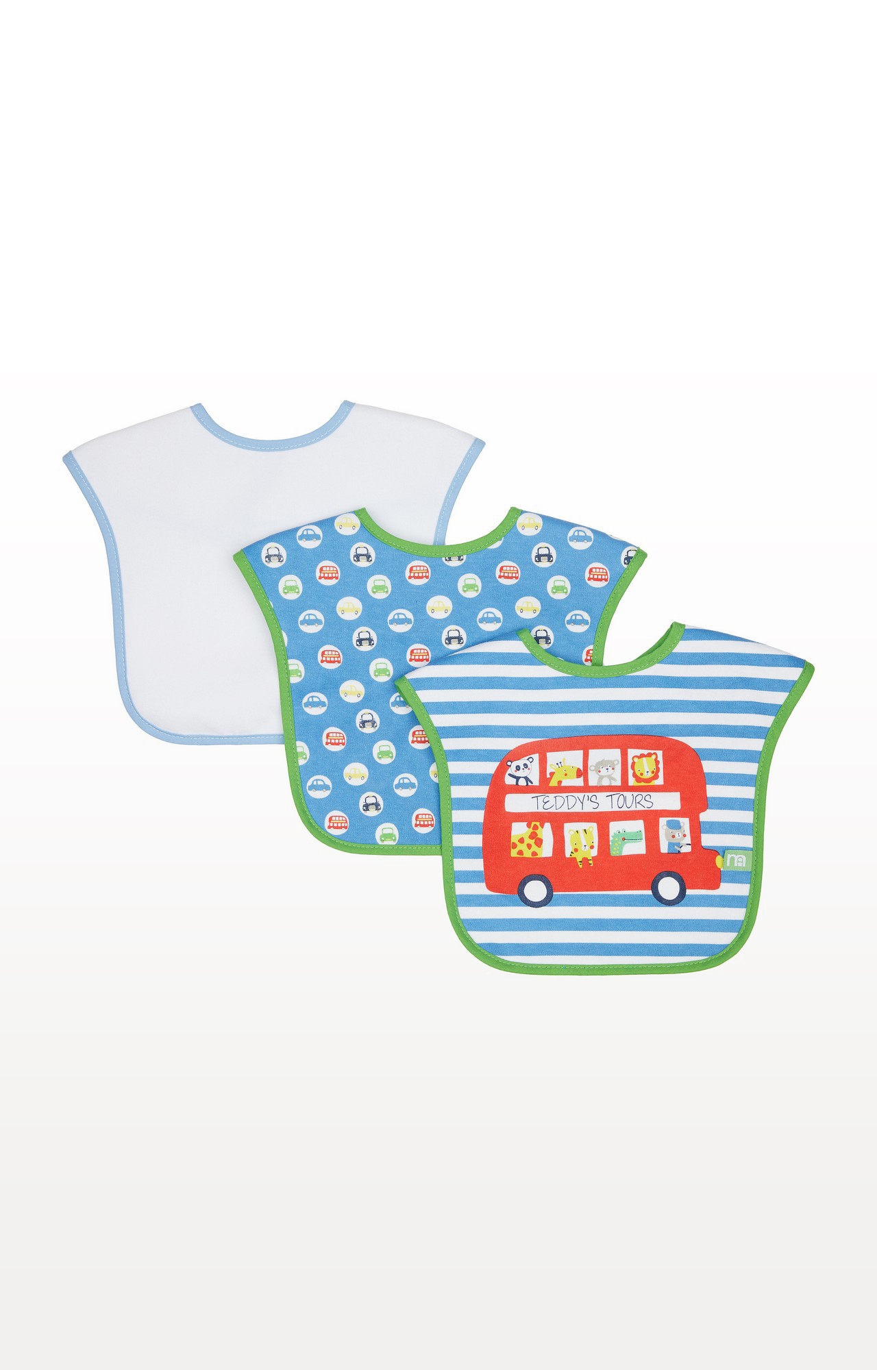 Mothercare | On The Road Bibs - Pack of 3 1