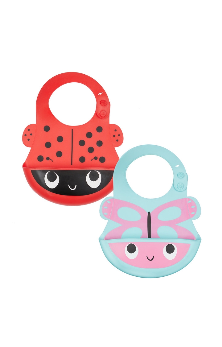 Mothercare | Toddler Silicone Crumbcatcher Bibs - Pack of 2 0