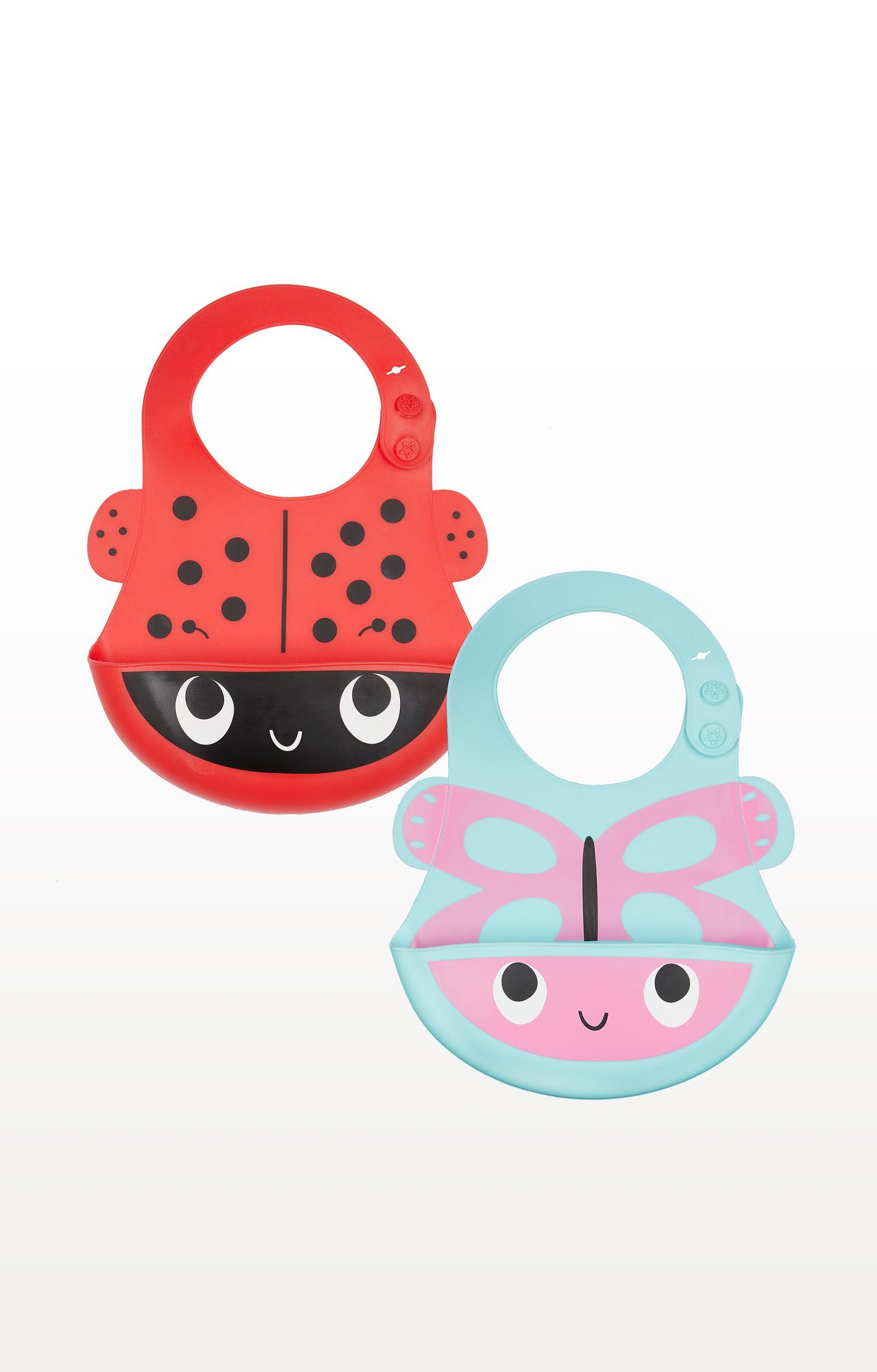 Mothercare | Toddler Silicone Crumbcatcher Bibs - Pack of 2 1