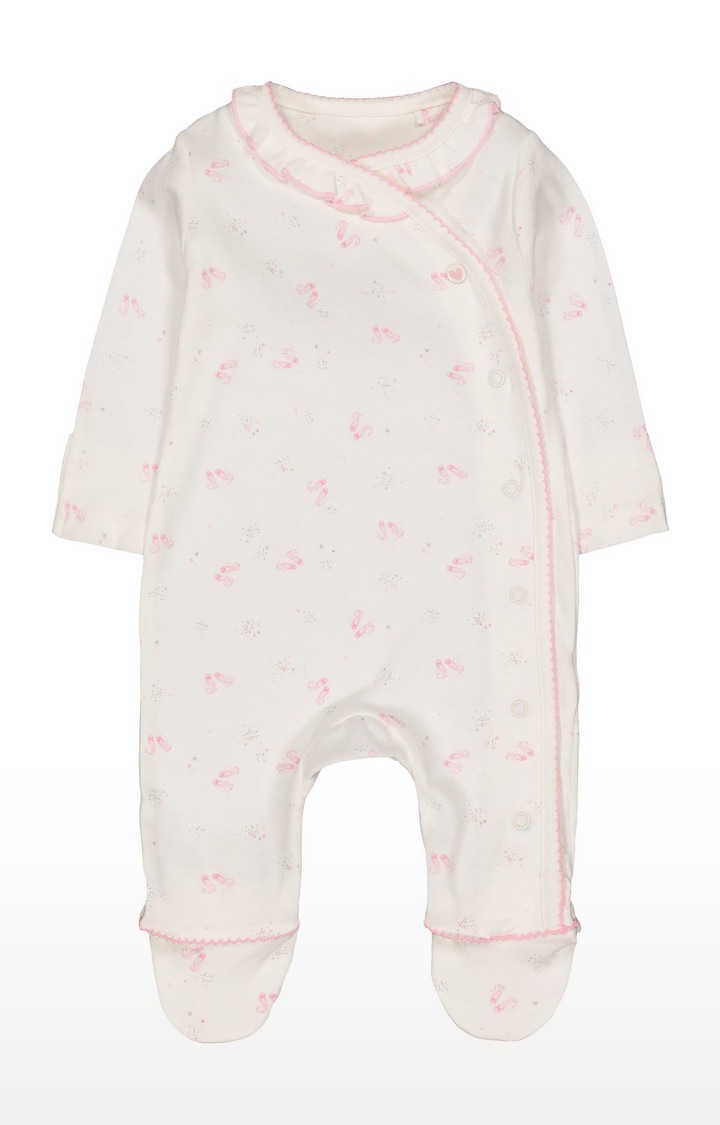 Mothercare | White Printed Romper 0
