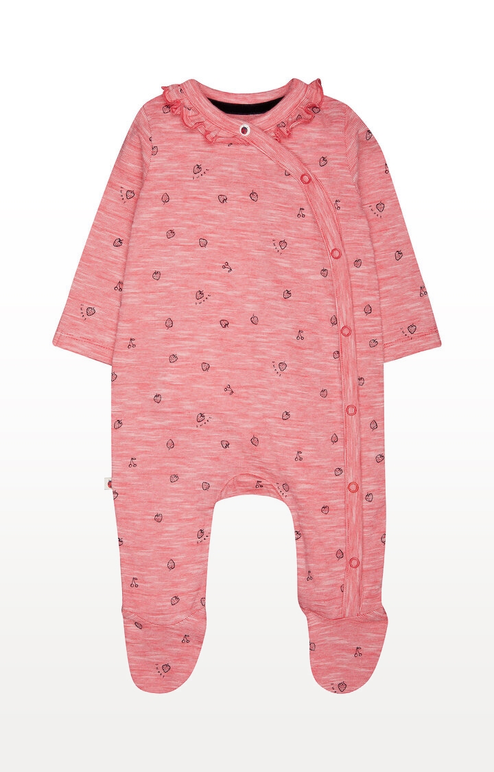 Mothercare | Striped Strawberry All In One 0