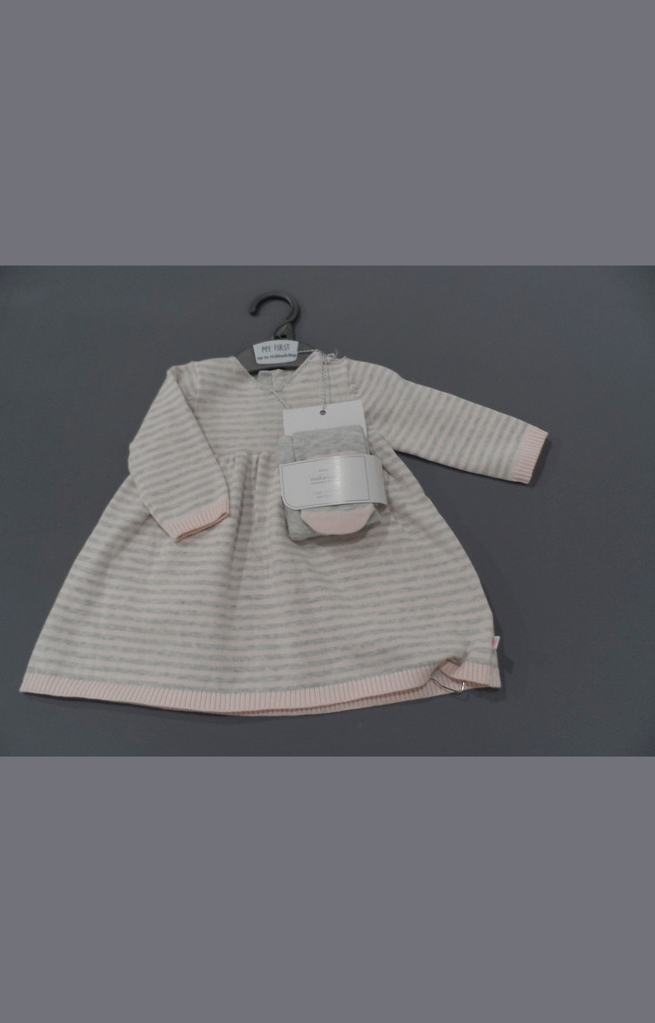 Mothercare | Pink Striped Dress 0