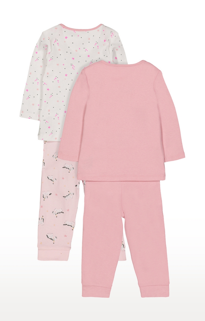 Mothercare | Pink Printed Nightsuit 1
