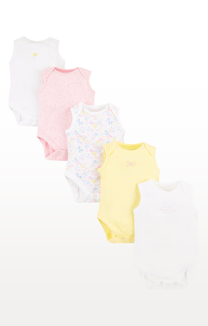 Mothercare | Summer Floral Bodysuits  Pack of 5 0