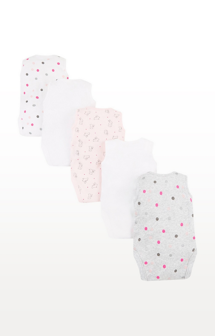 Mothercare | Sweet Dreams Bunny Bodysuits - 5 Pack 1