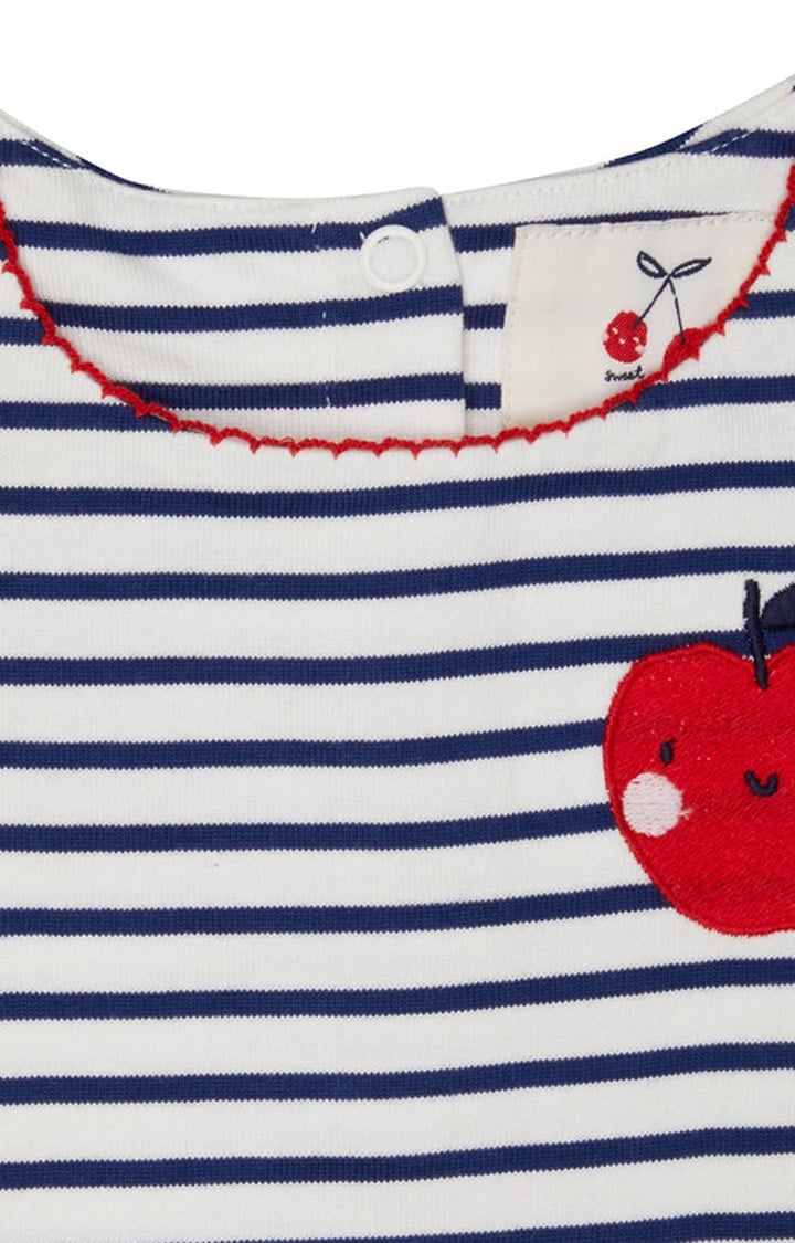 Navy & White Striped Dress