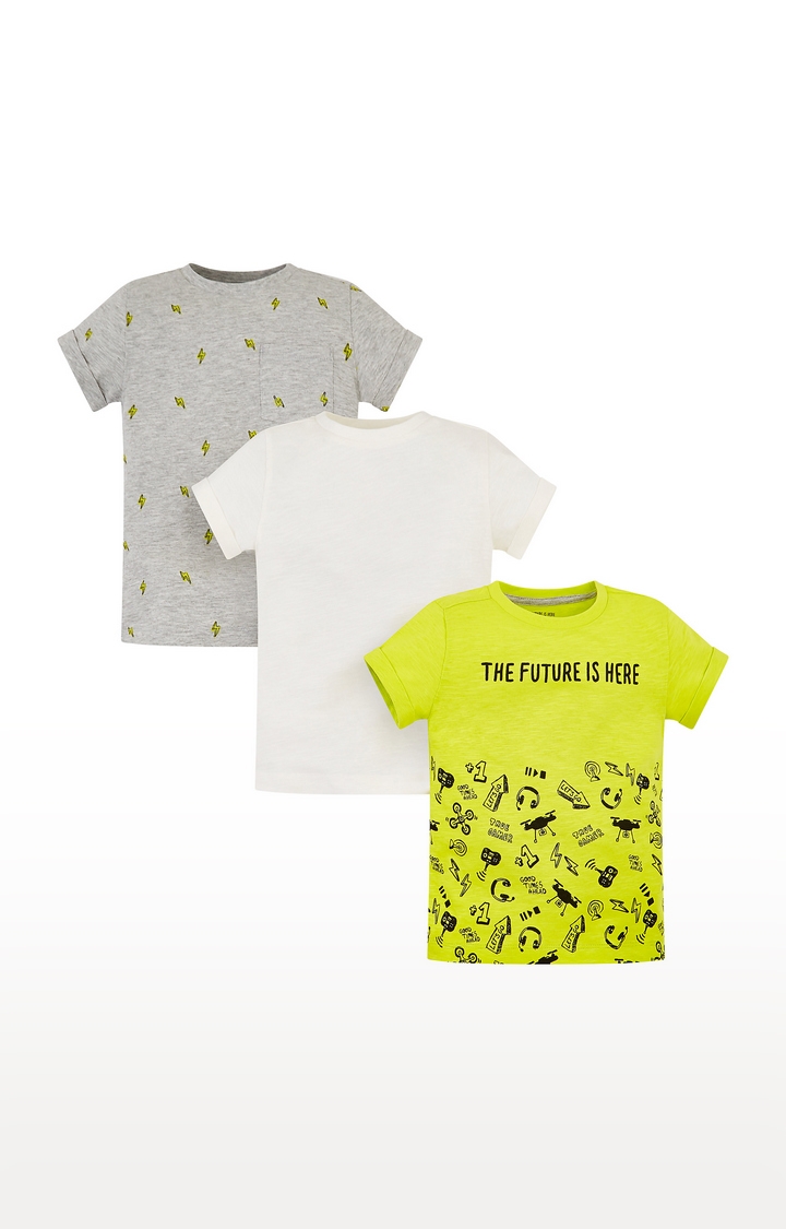 Mothercare | Multicoloured Printed T-Shirt - Pack of 3 0