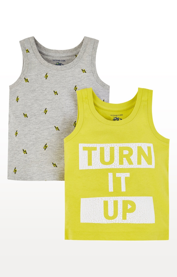 Mothercare | Turn It Up and Lightning Bolt Vests  Pack of 2 0