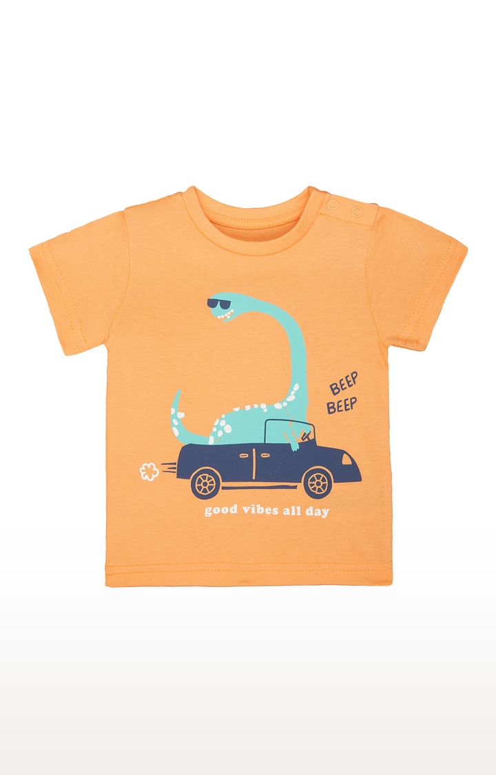 Mothercare | Orange Printed T-Shirt 0