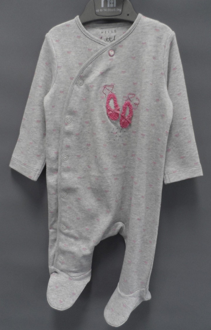 Grey Printed Romper