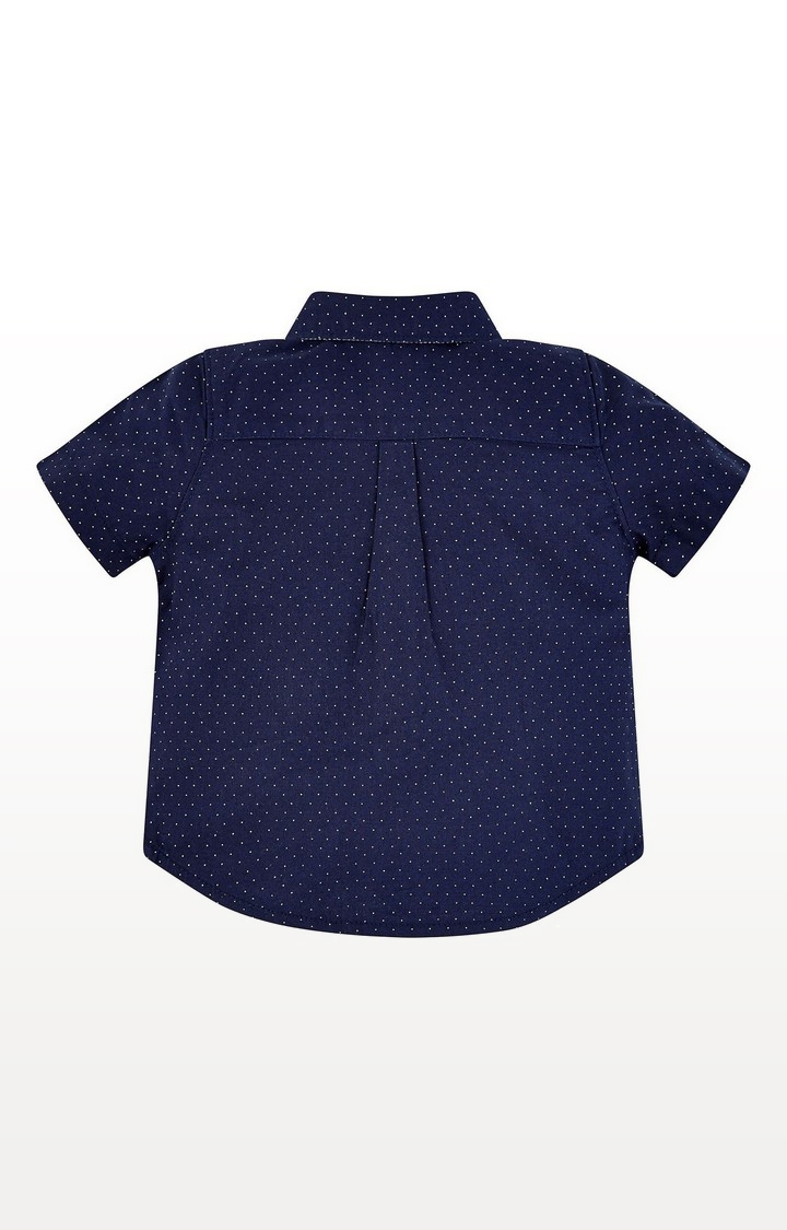 Mothercare | Navy Spot Shirt 1
