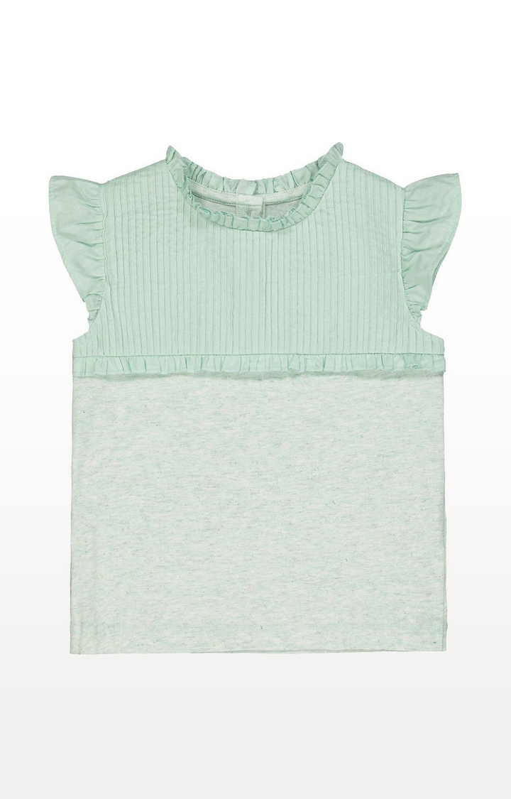 Mothercare | Turquoise Pintuck Blouse 0