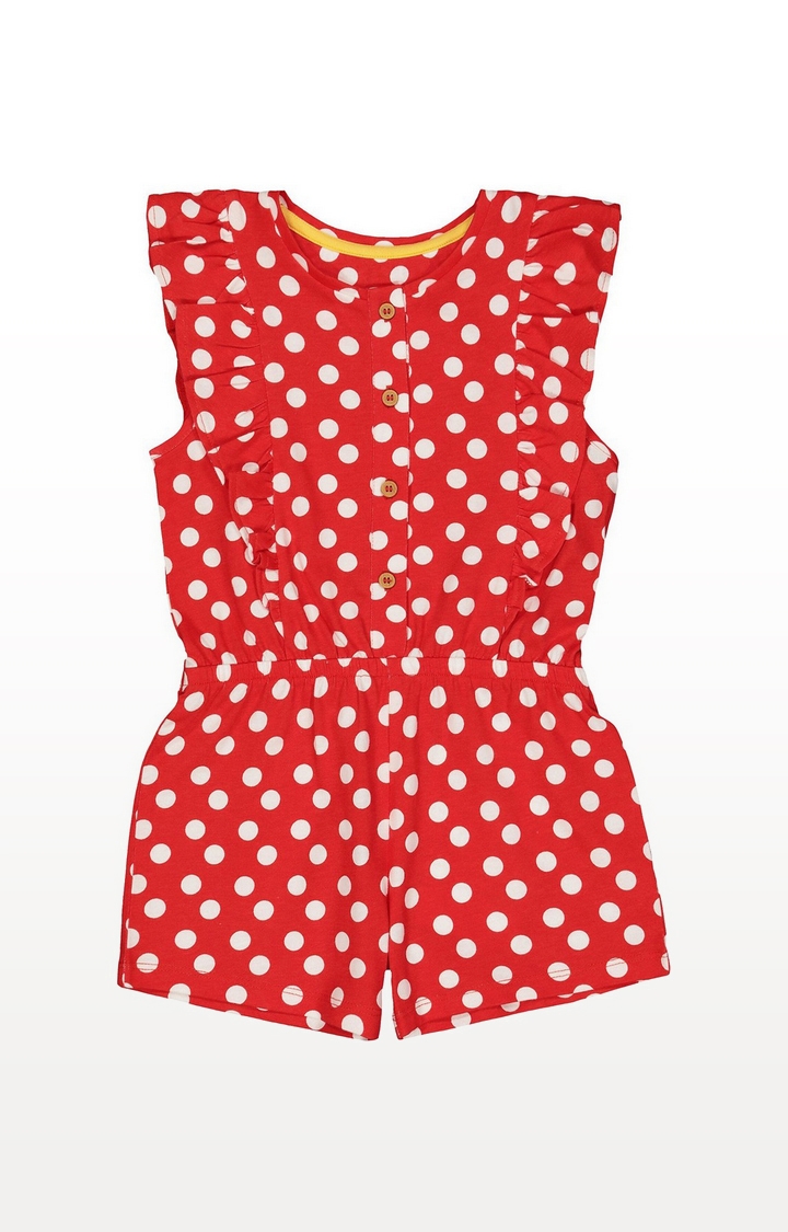 Mothercare | Red Polka Dot Playsuit 0