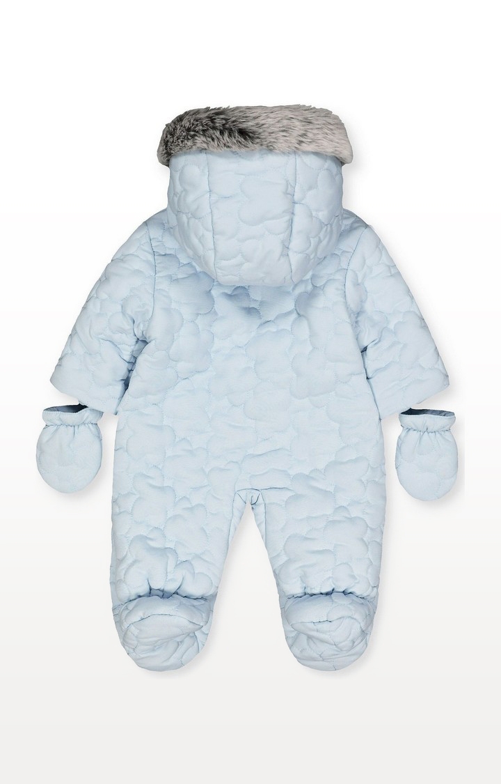 Mothercare | My First Blue Cloud Quilted Snowsuit 1